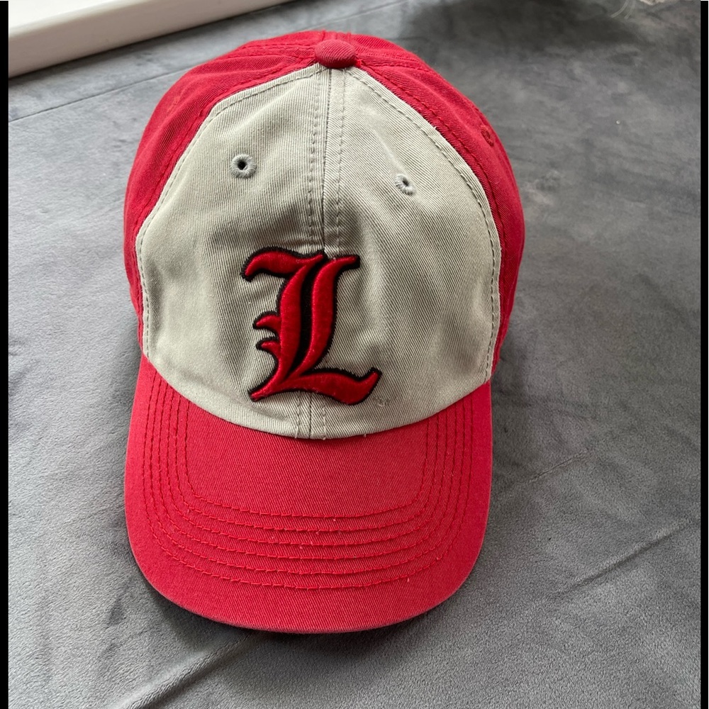 47 Brand Two-Tone Red and Gray 'L' Logo Baseball Cap